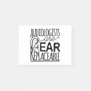Notas Post-it® Los audiólogos son reemplazables por los oídos