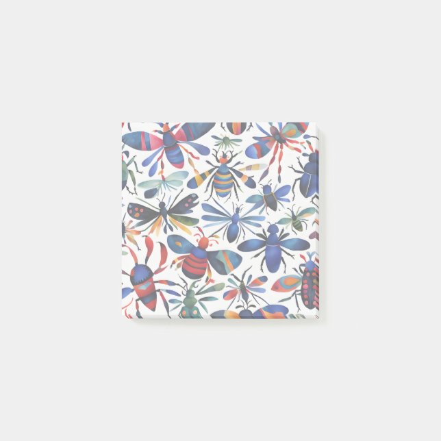 Notas Post-it® Los bichos coloridos Insecan el arte (Anverso)