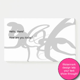 Notas Post-it® Los buzos: Resumen en blanco y negro