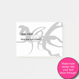 Notas Post-it® Los buzos: Resumen en blanco y negro