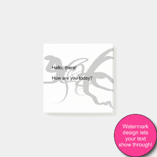 Notas Post-it® Los buzos: Resumen en blanco y negro