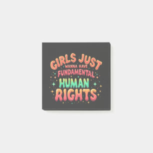 Notas Post-it® Los chicas solo quieren tener igualdad humana fund