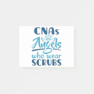 Notas Post-it® Los CNA son ángeles que usan manchas
