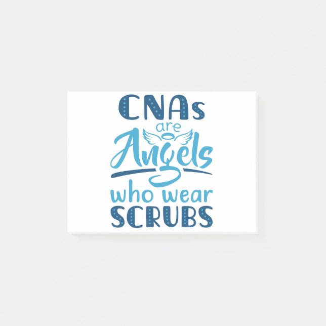 Notas Post-it® Los CNA son ángeles que usan manchas (Anverso)