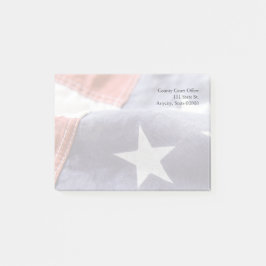 Notas Post-it® Los E.E.U.U. señalan por medio de una bandera