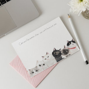 Notas Post-it® Los gatos son como papas fritas - graciosa loca da