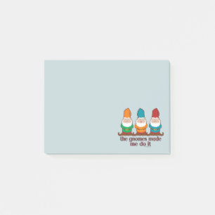 Notas Post-it® Los gnomos hicieron que lo hace azul
