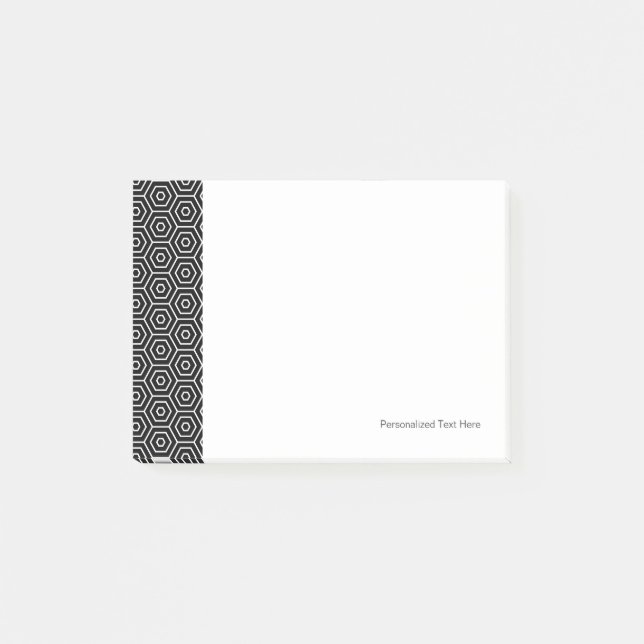 Notas Post-it® Los hexágonos texturizan el modelo geométrico (Anverso)