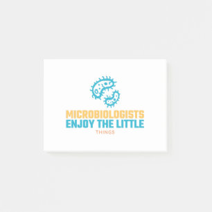 Notas Post-it® Los Microbiólogos Disfrutan Las Pequeñas Cosas