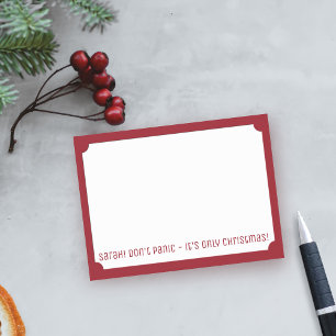 Notas Post-it® Los Navidades graciosos no se asustan con los nomb