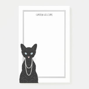 Notas Post-it® Los pares el del gato añaden su nombre