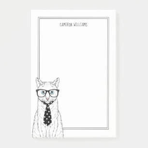 Notas Post-it® Los pares el del gato añaden su nombre