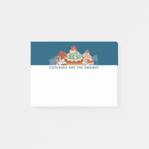 Notas Post-it® Los pasteles son la respuesta graciosa que dice