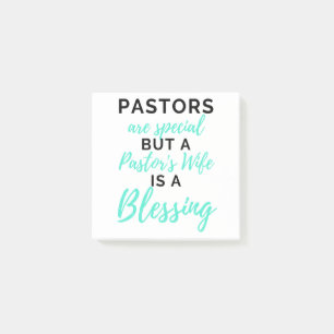 Notas Post-it® Los pastores son especiales pero la esposa de un p