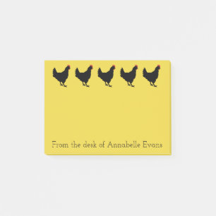 Notas Post-it® Los pollos negros personalizan