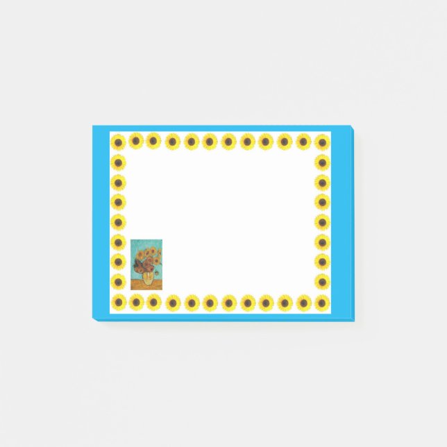 Notas Post-it® Los post-its del girasol (Anverso)