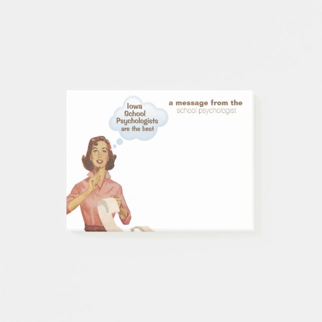 Notas Post-it® Los psicólogos de la escuela de Iowa son los