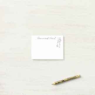 Notas Post-it® “Los tiempos son duros: ¡Vístete!”