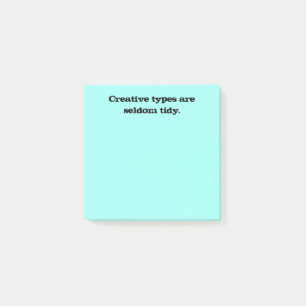Notas Post-it® Los tipos creativos rara vez son mareados