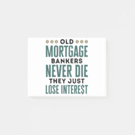 Notas Post-it® Los viejos banqueros hipotecarios nunca mueren sim