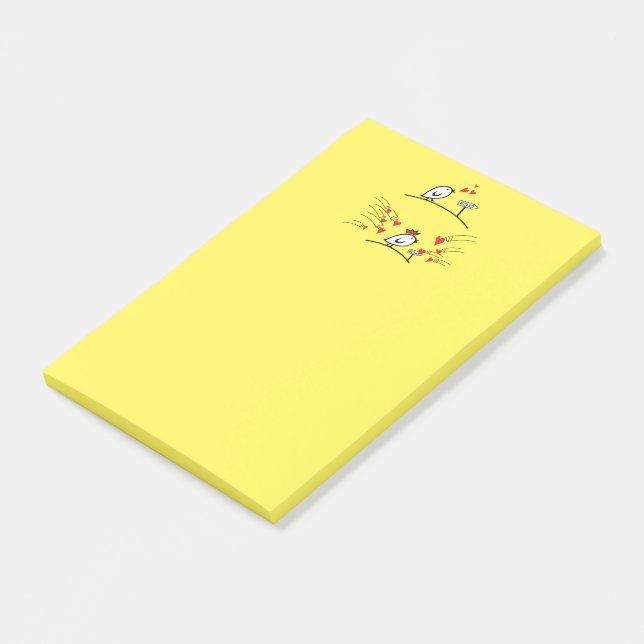 Notas Post-it® LOVE ECHO - Comic Birds Tweetlercools 1 (En perspectiva)