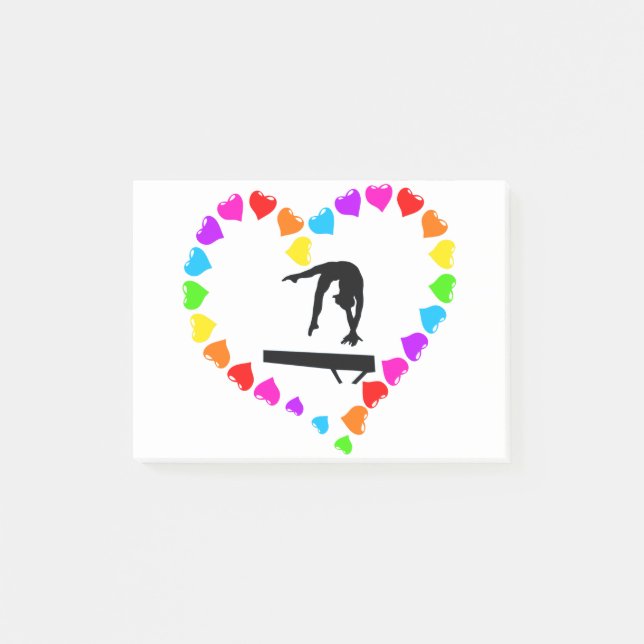 Notas Post-it® Love Gymnastics Post It Notes (Anverso)
