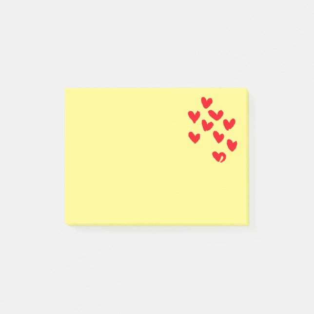 Notas Post-it® Love Heart Post It Notes (Anverso)