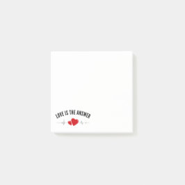 Notas Post-it® Love Is the Answer Minimal