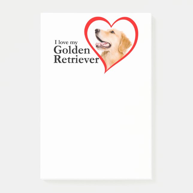 Notas Post-it® Love My Golden Post-it Notes (Anverso)