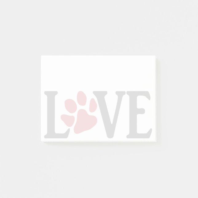 Notas Post-it® Love Paw (Anverso)