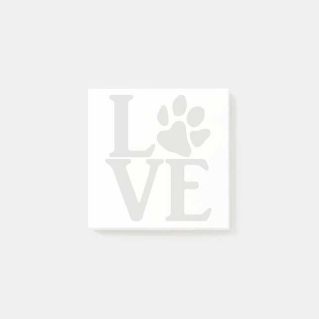 Notas Post-it® Love Paw Classic (Anverso)