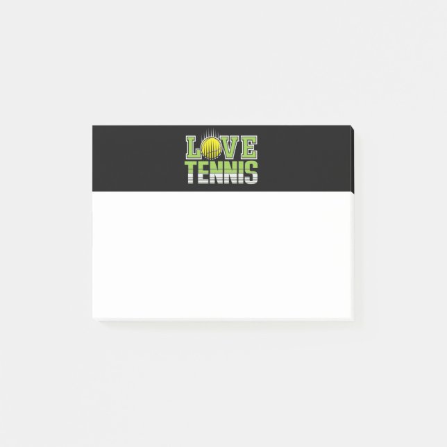 Notas Post-it® Love Tennis Post-it Notes (Anverso)
