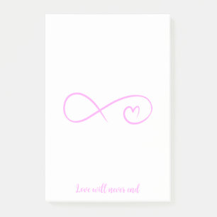 Notas Post-it® Love will never end -