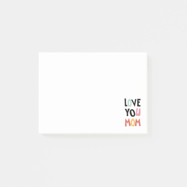 Notas Post-it® Love You Mom Post-it Notes (Anverso)