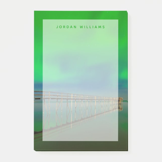 Notas Post-it® Luces boreales | Lago Winnipeg Canadá, Manitoba (Anverso)