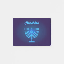 Notas Post-it® Luces de la Menorá de Hanukkah Decoración del Fest