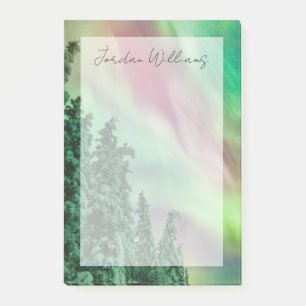 Notas Post-it® Luces del Norte   Invierno en Glennallen, Alaska