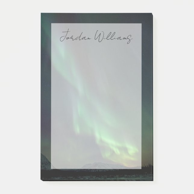 Notas Post-it® Luces del Norte | Whitehorse, Yukon (Anverso)
