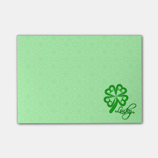 Notas Post-it® Lucky Shamrock