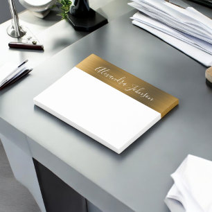 Notas Post-it® Lujo moderno elegante del Relieve metalizado