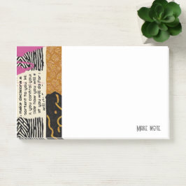 Notas Post-it® Lujosa sofisticación africana asiática caribeña