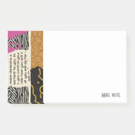 Notas Post-it® Lujosa sofisticación africana asiática caribeña