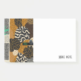 Notas Post-it® Lujosa sofisticación africana asiática caribeña