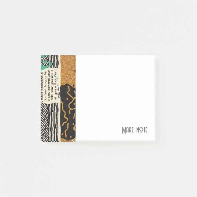 Notas Post-it® Lujosa sofisticación africana asiática caribeña (Anverso)