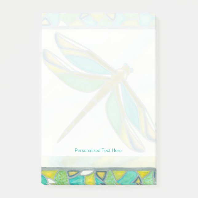 Notas Post-it® Luminosa libélula pastel de Vanna Lam (Anverso)