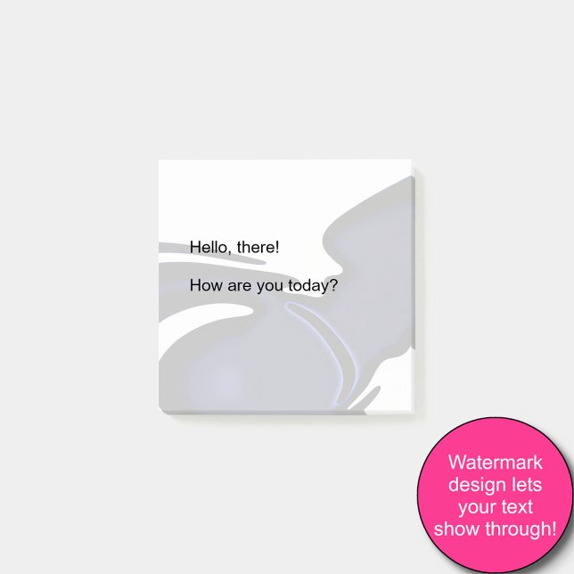 Notas Post-it® Luna Azul: Resumen azul, blanco y negro (Subido por el creador)