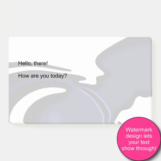 Notas Post-it® Luna Azul: Resumen azul, blanco y negro (Subido por el creador)