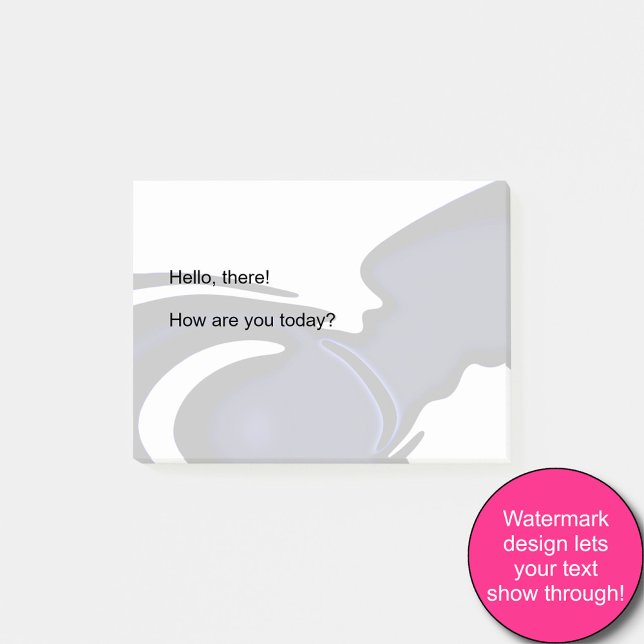 Notas Post-it® Luna Azul: Resumen azul, blanco y negro (Subido por el creador)