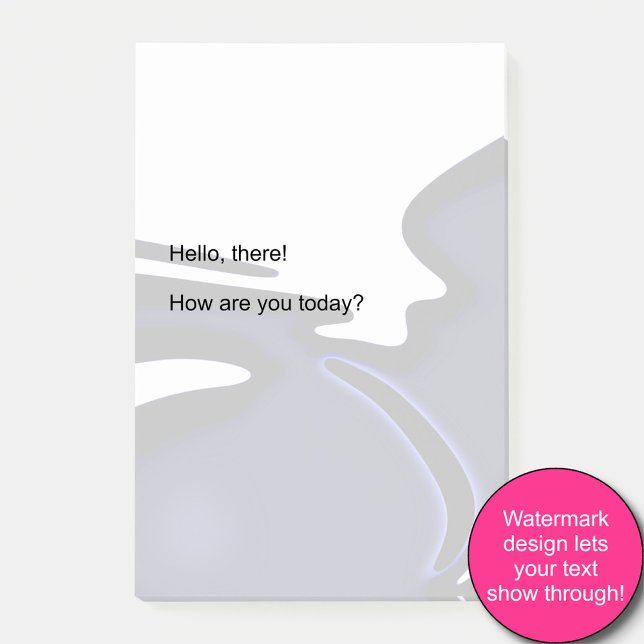 Notas Post-it® Luna Azul: Resumen azul, blanco y negro (Subido por el creador)