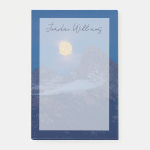 Notas Post-it® Luna Llena Creciente Grand Teton Driggs, Idaho